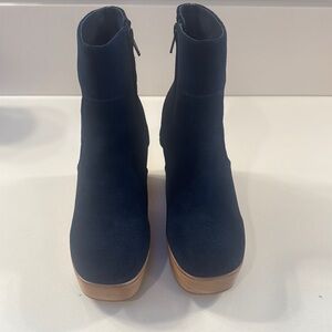 Never been worn Charlotte Stone Suede Heeled Boots